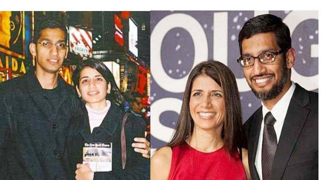 Sundar Pichai wife photo